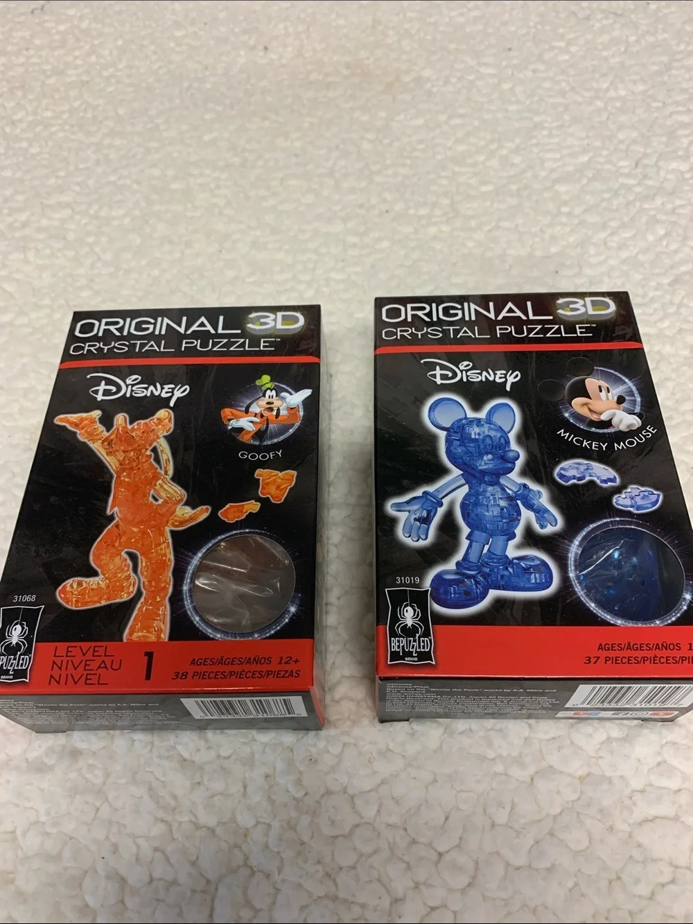 Disney 3D Crystal Goofy & Mickey Mouse Puzzles NEW original 3D Bepuzzled Puzzles